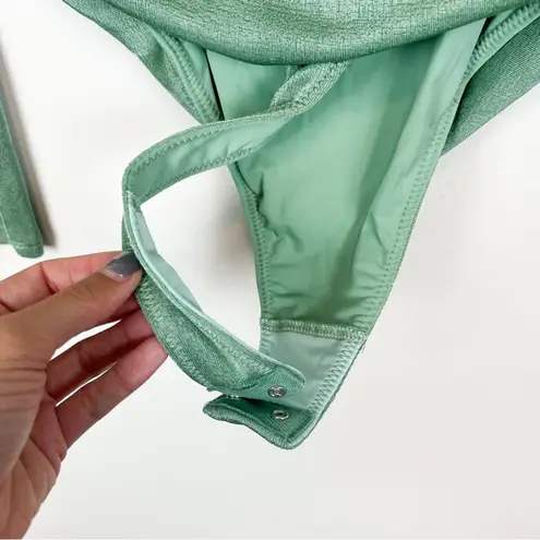 Revolve Not Yours To Keep Marilla Bodysuit Long Sleeve Sage Green Size Medium