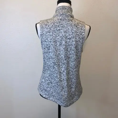 Cleobella Gray Fleece Lined Zip Up Sleeveless Winter Vest