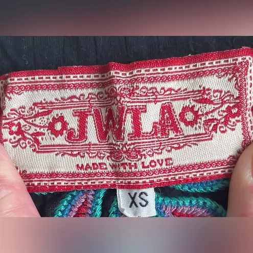 Johnny Was JWLA Women's Floral Embroidered Neckline Off Shoulder Dress XS