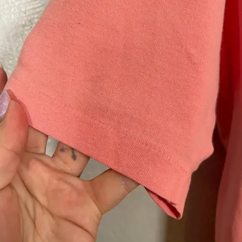 Anvil Vintage Maui Hawaii Women XL Coral Pink Single Stitch Sea Shell Shirt