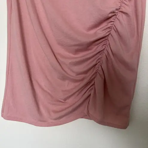 Caslon  rushed T shirt top Short Sleeve casual top pink SMALL summer