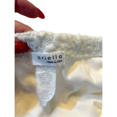 Ariella White Lace Strapless Romper - Size Small