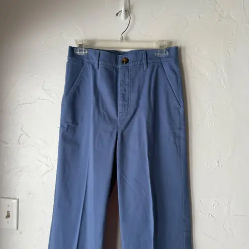 Ann Taylor NWT Weekend Blue Wide Leg Trouser Pants 4P Office Career Preppy 4P