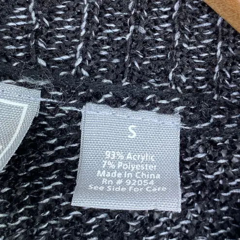 By Design Black Mock Neck Long Sleeve Knit Pullover Sweater Women's Size Small S