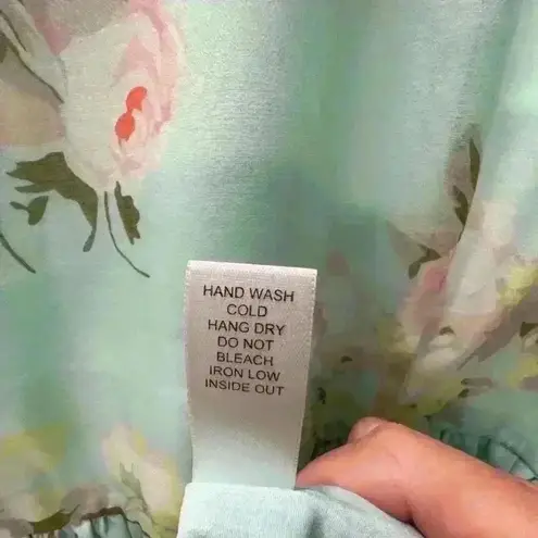 PIPERLIME COLLECTION Mint Green Floral Dress Size Medium