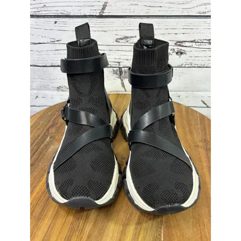 Women's JLO Black & White Sock Chunky Sneakers Size 9