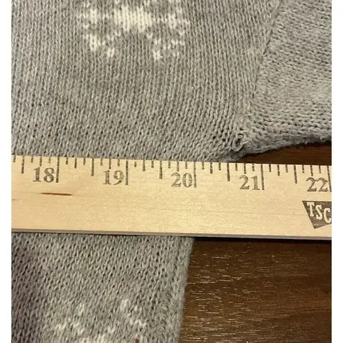 Shineflow Women’s Size Medium Fuzzy Snowman Christmas Tree Holiday Sweater Gray