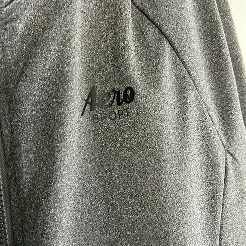 Aeropostale EUC  Grey Athletic Zip Up Jacket with Pockets sz L