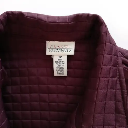 Classic Elements Quilted Jacket Size 12