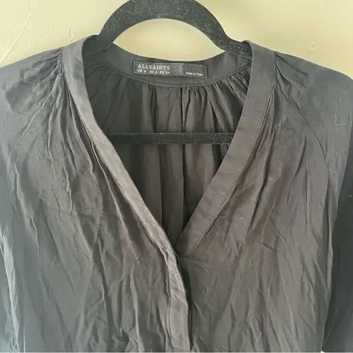 ALLSAINTS Drapey Black Blouse