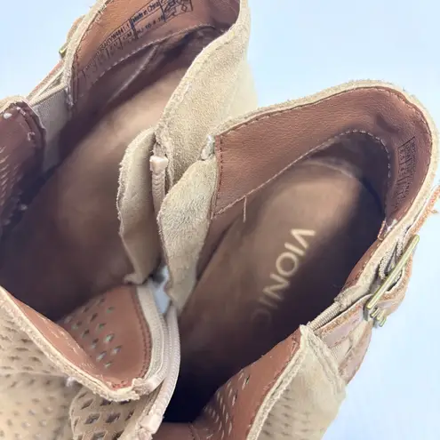 Vionic Womens Aloft Chryssa Ankle Boot Light Sand Size 6.5