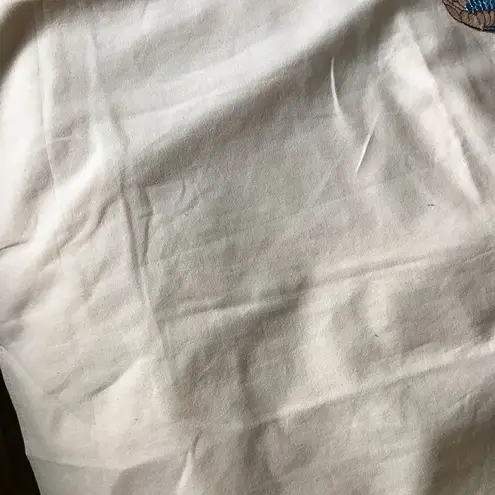 BOHO floral tassel trim dress size S off the shoulder NWOT