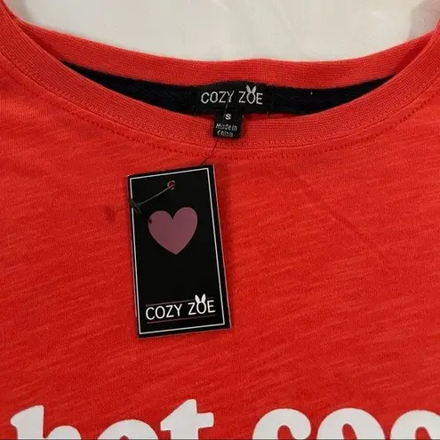 NWT COZY ZOE Fireside Long Sleeve Top & Fair Isle Pants 2 pc Pajama Set Size Sm Orange