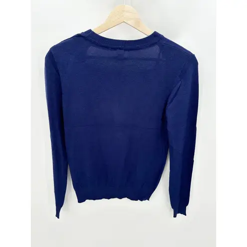 UNIQ Blue Crew Neck Long Sleeve Layered Sweater Women's Size Small/Medium NWT