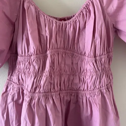 STAUD faye' Mini Cotton Dress, Size Large,
$328 Pink