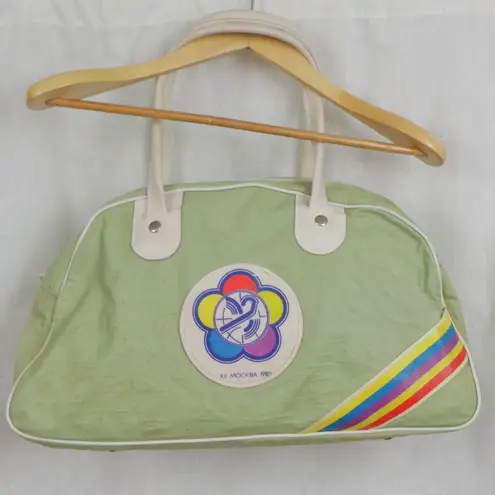 Moscow 12th World Festival of Youth and Students 1985 USSR Travel Bag Green