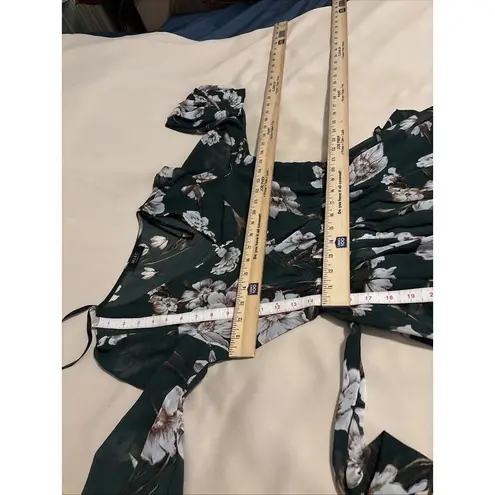 MiSC Elevated Basics Women Cap Long Sleeve V Neck Dress SM Belted Elastic Waist