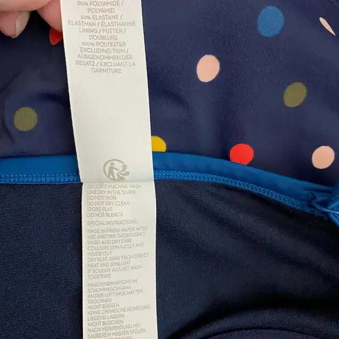 Boden Milos Cup Size Tankini Top Navy Spot Blue