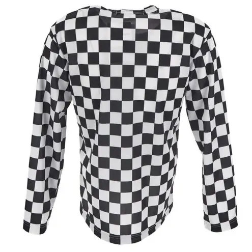 Comme Des Garçons Checked long sleeves Shirt White Size M