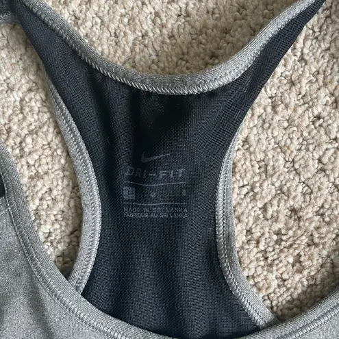 Nike  grey & black sports bra