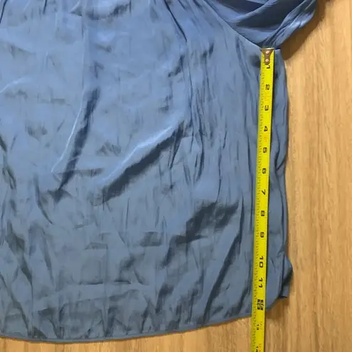 Maje Luciane Bleu Cold Off Shoulder 3/4 Sleeve Blouse Size 1 -Small