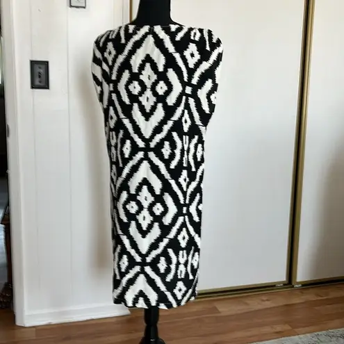 Angie full Midi Black & White Dress