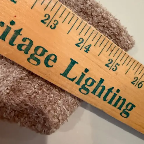 Barefoot Dreams Bamboo Chic Lite Striped Waterfall Cardigan Womens S/M Tan Cream