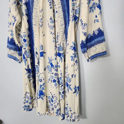 Natalie Martin Fiore Short Dress in Posey Print Bluebell Floral, Small