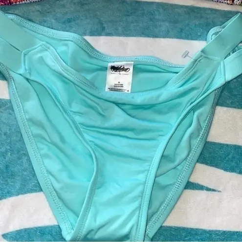 NWOT Mossimo blue green bikini bottom only