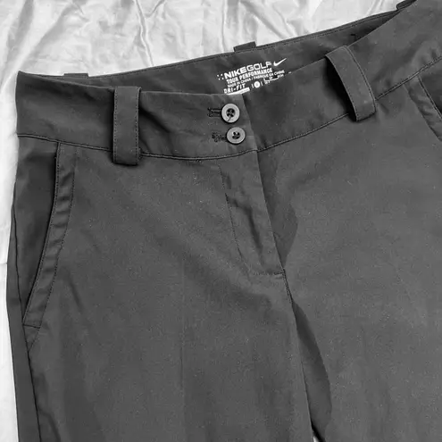 Nike Golf Tour Performance Dri Fit Cropped Pants Size 2 Black