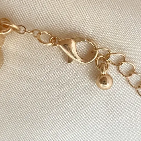 18K Gold filled brown clover Necklace Set stainless steel women’s