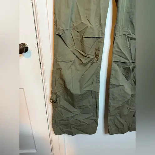 KORS Michael Kors Y2K Olive Green Utility Flare Cargo Pants Size 12
