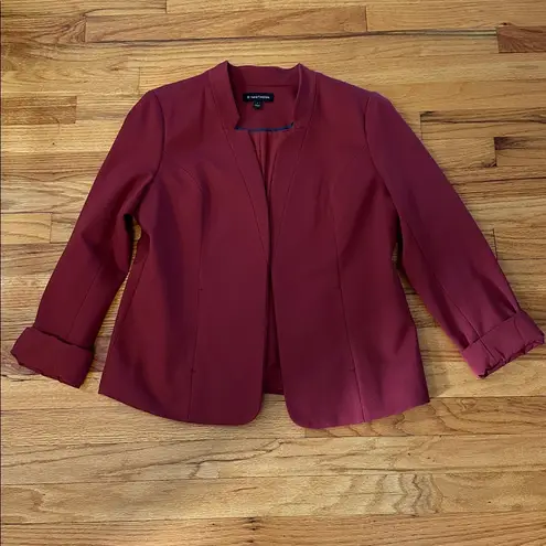 41 Hawthorne Women's Burgundy Blazer Sz L
