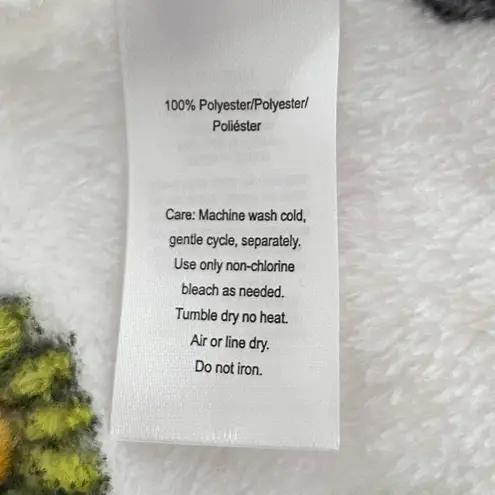 Peanuts Snoopy and Woodstock Rainbow Robe, White Size M