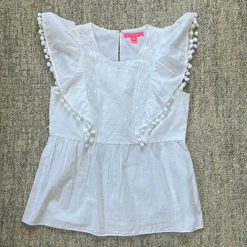 Lilly Pulitzer White sleeveless  top