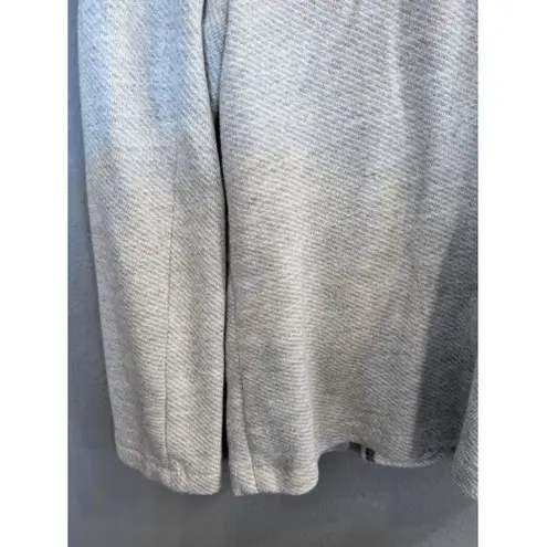 Faherty  Inlet Knit Blazer Woman's Large‎ Heather Gray Sport Coat 2 Button Cotton thumbnail 5