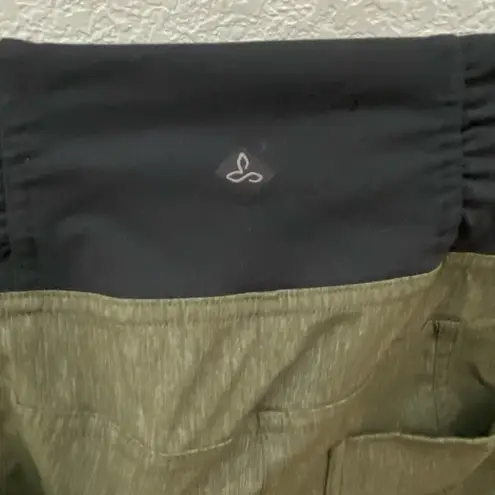 prAna Summit Pants in Charcoal Heather/Cargo Green Heather Size S