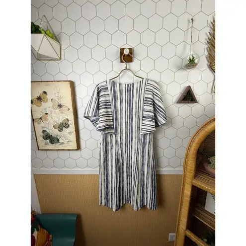 Akemi + Kin by Anthropologie Navy Jovanie Coastal Flutter Dress - Size - Medium - Image 4