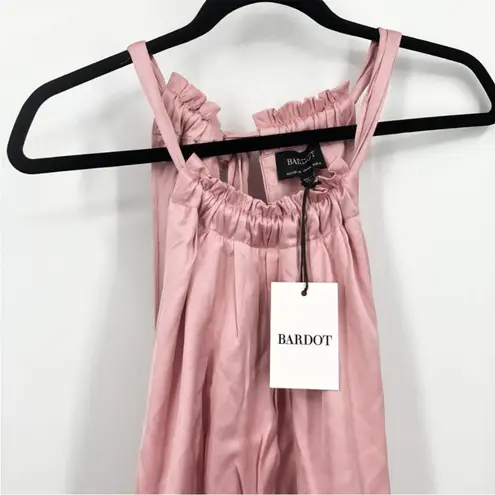 Bardot The Halter Tie Back Dress Lilac Size 10/L Lined Sleeveless NEW