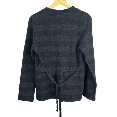 Humanoid Womens Jacket Black Textured Minimalist Cotton Indie Office Medium