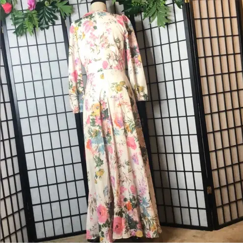 Chicwish  ONLY IN DREAMS FLORAL BUTTON DOWN MAXI DRESS M