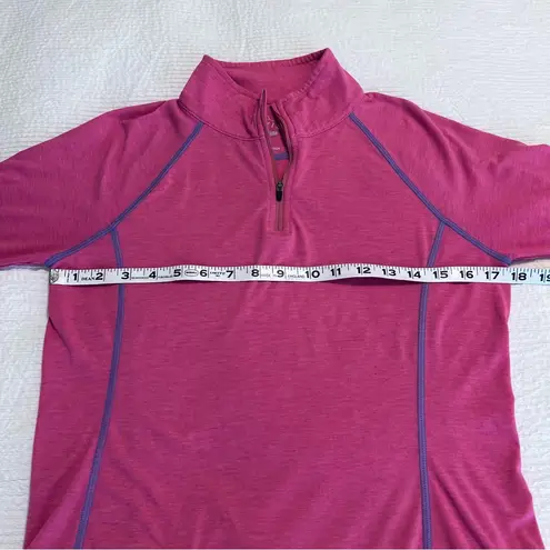 Orvis Trout Bum pink quarter zip pullover S