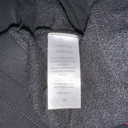 n:philanthropy NWT Coco Distressed Shorts Elastic Waist in Black Cat