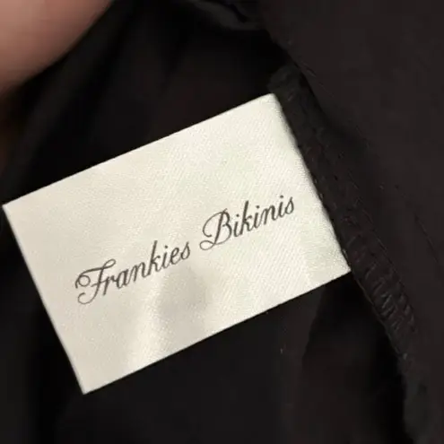 Frankies Bikinis Black Sadie Embroidered Mini Dress Size XS