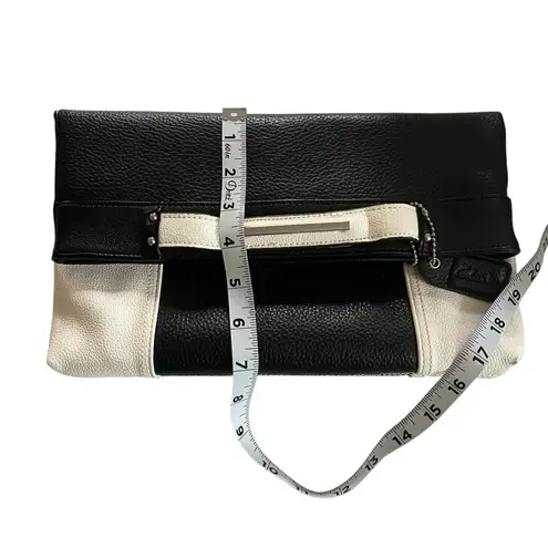 Clarks’s Leather Black and White Clutch Bag NWOT