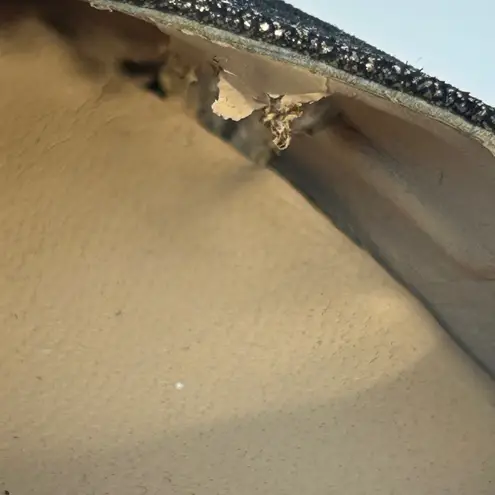 Karl Lagerfeld Paris Metallic Quilted Block Heel Pumps Bronze Gold Size 11