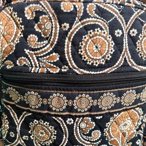 Vera Bradley  Black and Gold Embroidered Backpack