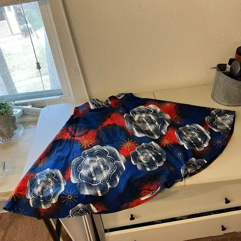 Vintage 70s Handmade Mod Cloud Sunshine Printed A