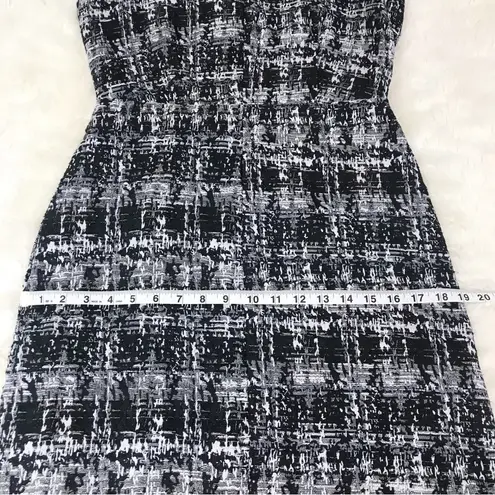 Pim + Larkin  Metallic Tweed Mini Sheath Dress Sleeveless Gray Black Size Medium