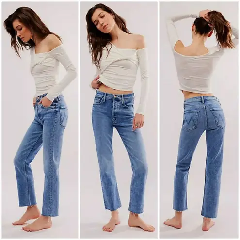 💕MOTHER💕 The Tomcat Ankle Fray Jeans ~ On The Road Button Fly 30 NWOT Blue - Image 6